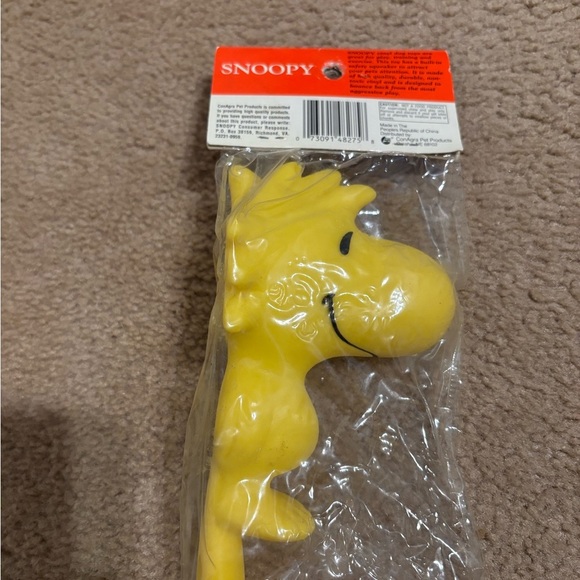 Snoopy Woodstock Vinyl Squeak Toy - Picture 2 of 4